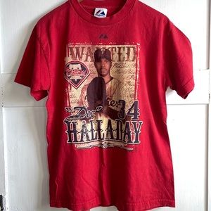 Phillies Vintage Hall of Fame Doc Halladay Philadelphia Short Sleeve T-shirt